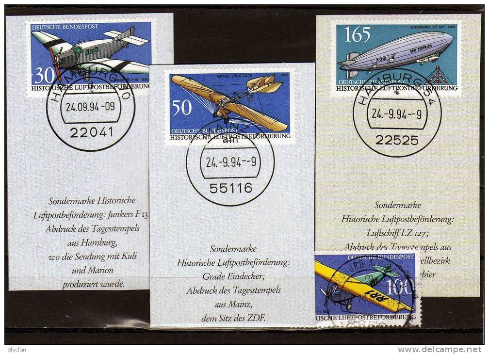 Geschenk-Buch Edition 1994 Sorgenkind Deutschland 6 Serien BRD 1522/5-1707/8 O 40€ Book With Stamps Document Of Germany - Knowledge