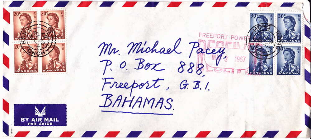 1967  Air Mail Letter To The Bahamas - Covers & Documents