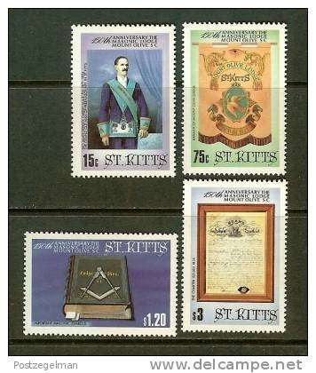 SAINT KITTS 1985 MNH Stamp(s) Mount Olive Lodge 164-167 - St.Kitts-et-Nevis ( 1983-...)