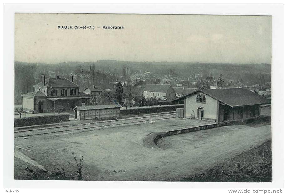 MAULE - Panorama ( TRAIN - GARE - CHEMIN DE FER ) - Maule