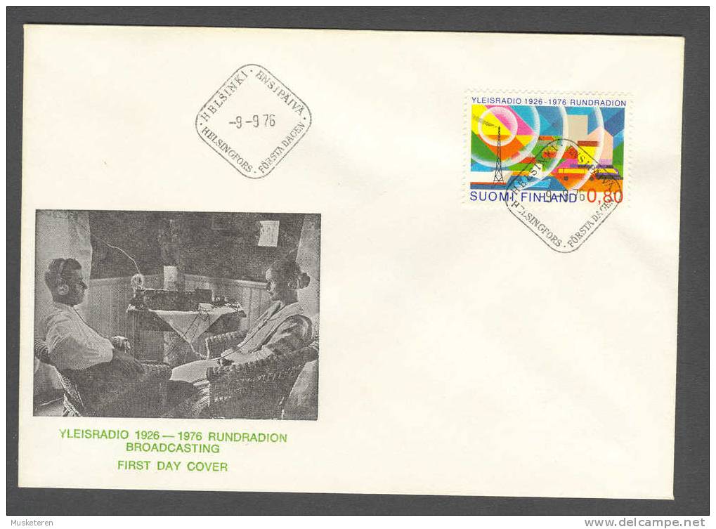 Finland 1976 FDC Cover Radio Rundfunk - FDC