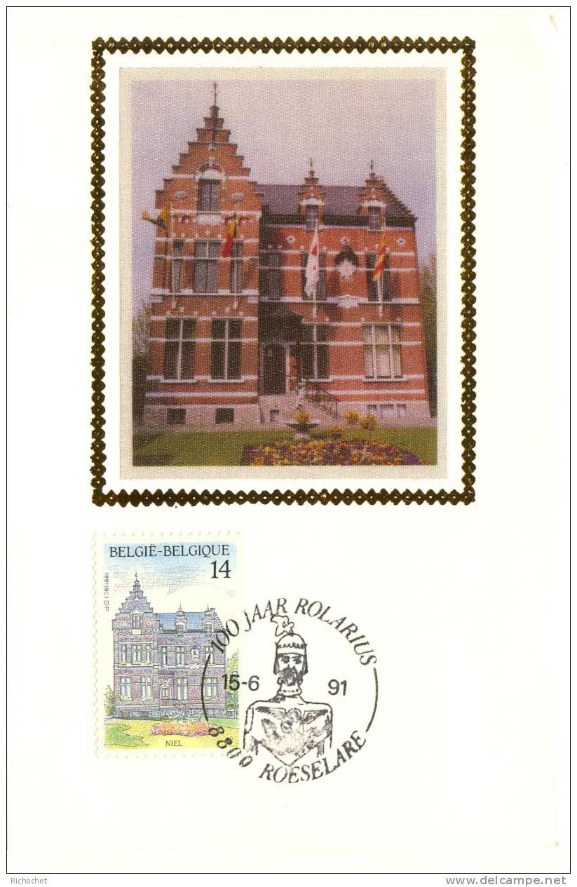 Belgique FDC Soie 2410 à 2414 - 1991-2000