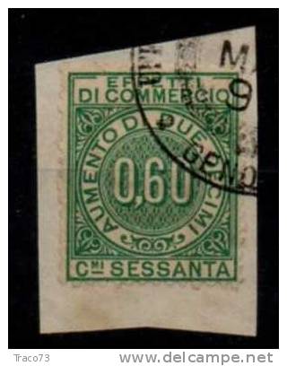 1891 - MARCHE DA BOLLO PER CAMBIALI - EFFETTI DI COMMERCIO  - Cent. 0,60 - Fiscaux