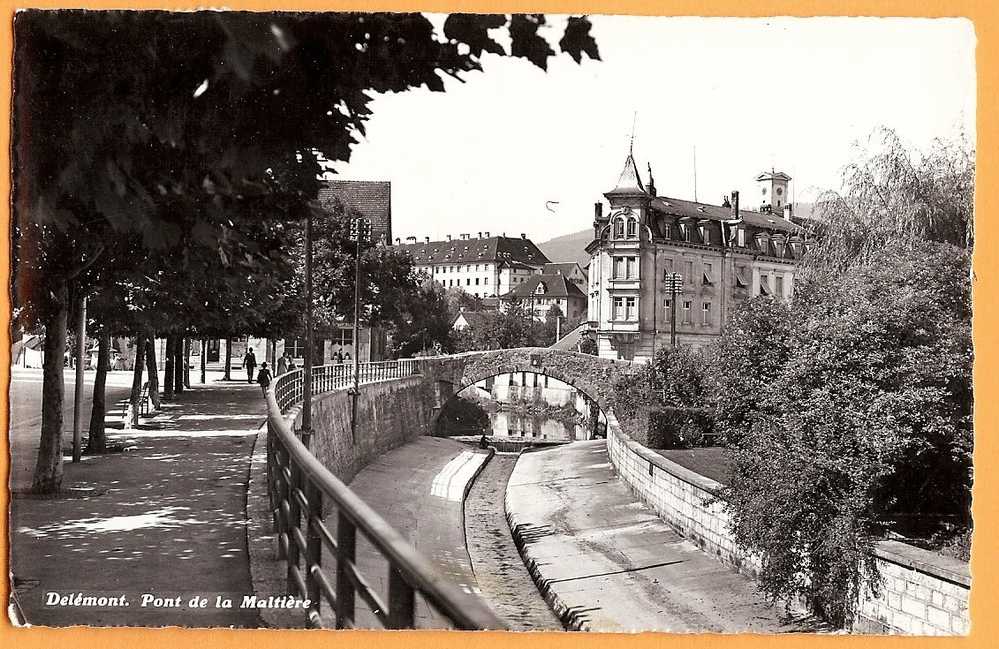 Ro033 Delémont. Pont De La Maltière. Cachet 1961. Enard 301 - Delémont