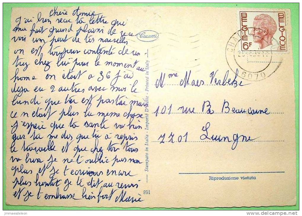 Belgium 197 Illustrated Postcard, Roses Flowers, Sent To Belgium - Covers & Documents