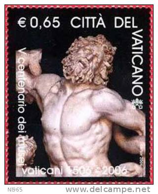 CITTA' DEL VATICANO - VATIKAN STATE - ANNO 2006 - 5° CENTENARIO DEI MUSEI VATICANI ** MNH - Unused Stamps