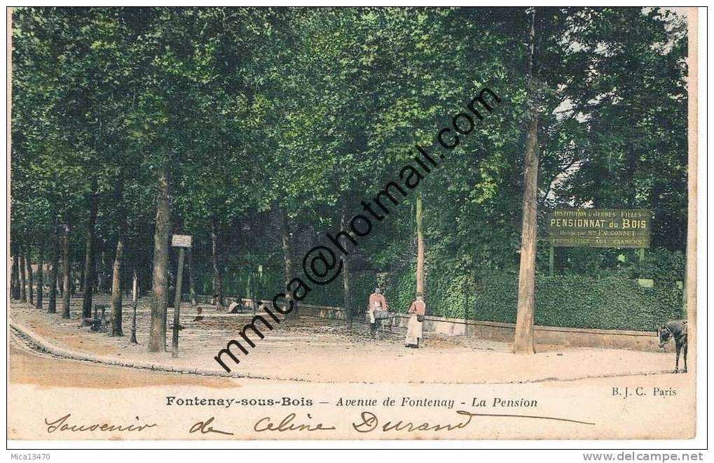 Fontenay Sous Bois . Avenue De Fontenay. La Pension - Fontenay Sous Bois