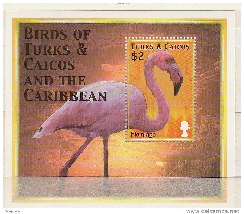 TURKS ET CAIQUES   Oiseaux Des Caraibes  BF 196** - Flamingos