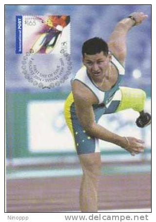 Australia-2004 Athens Olympic Games,$ 1.65 Don Elgin   Maximum Card - Estate 2004: Atene