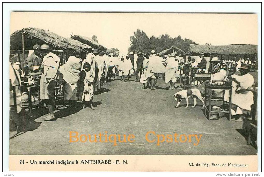 MARCHE Indigène à ANTSIRABE - Dos Scané - Markets