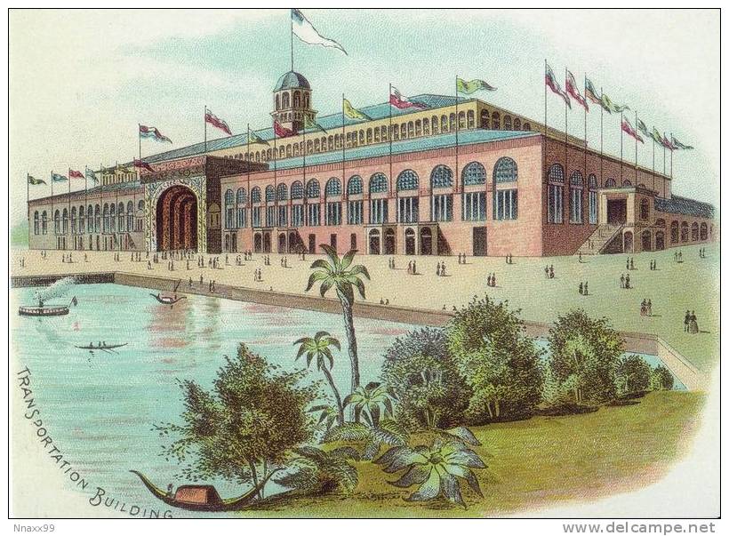 USA - Transportation Building, Columbian World Expo, Chicago 1893, Modern Postcard - Chicago