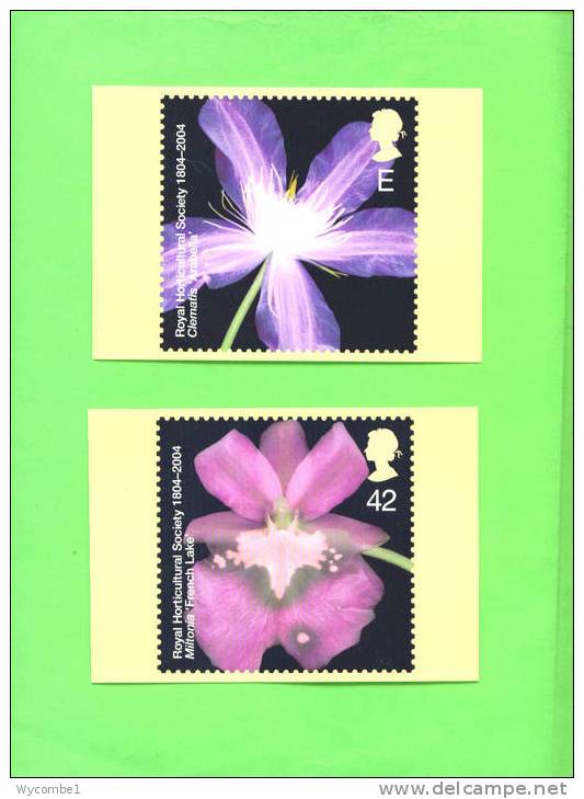 PHQ265 2004 Royal Horticultural Society - Set Of 7 Mint - PHQ Cards