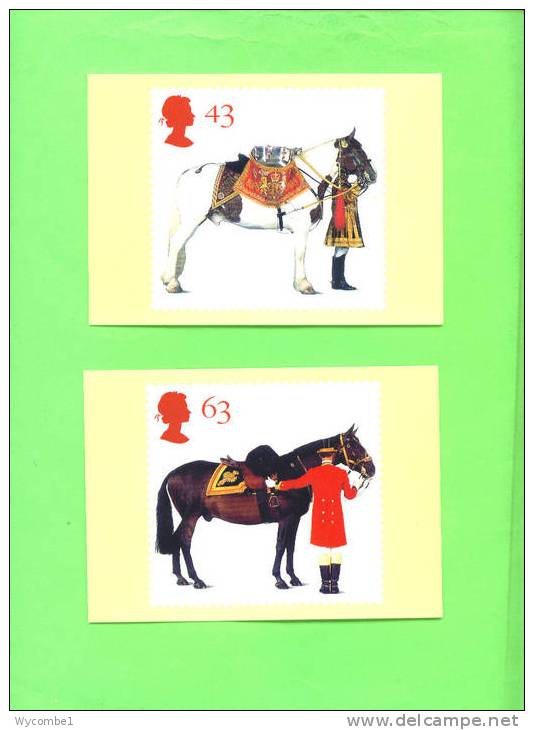 PHQ189 1997 All The Queens Horses - Set Of 4 Mint - PHQ Cards