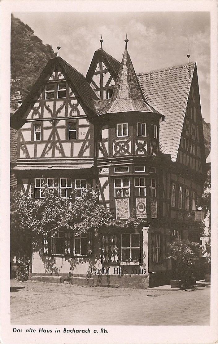 D - RP - Das Alte Haus In Bacharach A. Rh. - Echtes Foto Kunstverlag Edm. V. König N° 7250 (ungelaufen) - Bacharach