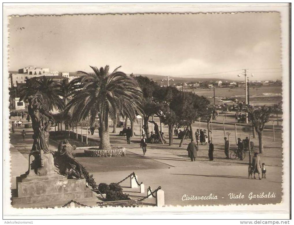 175)cartolina Viaggiata Di Civitavecchia - Viale Garibaldi - Civitavecchia