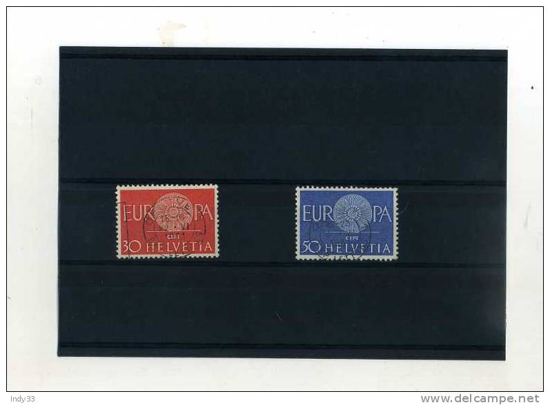 - SUISSE .  TIMBRES EUROPA 1960 - 1960