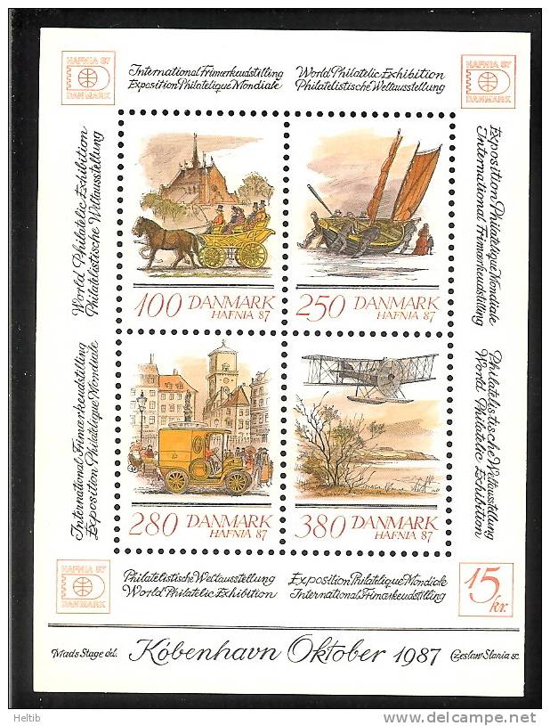 Danemark 1987 BF 6 ** - Hafnia 87 - Blocs-feuillets