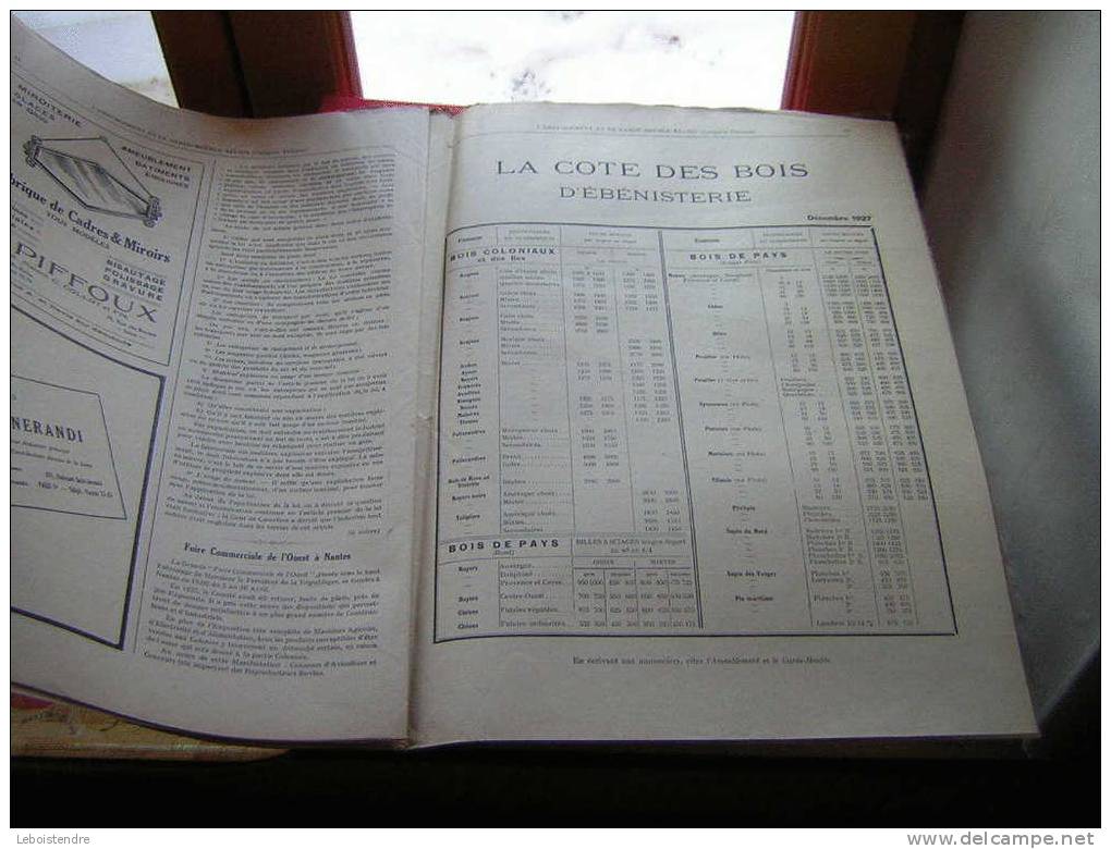 L'AMEUBLEMENT ET GARDE MEUBLE REUNIS-REVUE ARTISTIQUE ET TECHNIQUE DU MEUBLE /TENTURE ET DE LA DECORATION INTERIEUR-1927 - Innendekoration