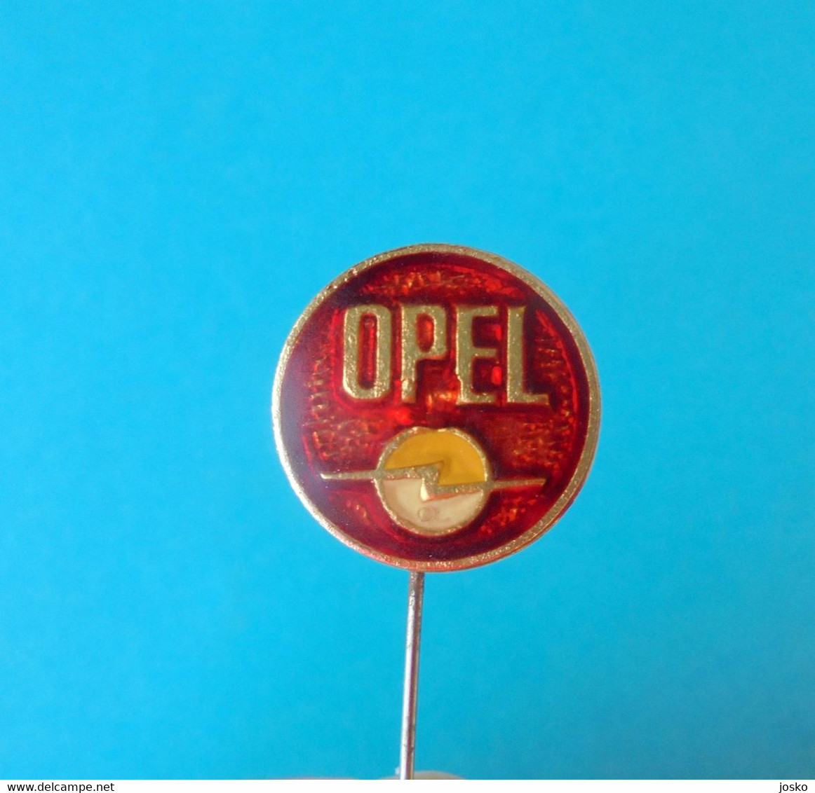 OPEL - vintage pin badge * German car automobile auto automovil carro Germany Deutschland abzeichen anstecknadel