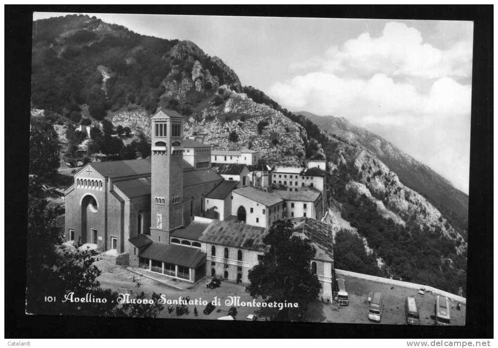 V0740 CARTOLINA ILLUSTRATA CAMPANIA AVELLINO SANTUARIO  MONTEVERGINE FG. V. - Avellino