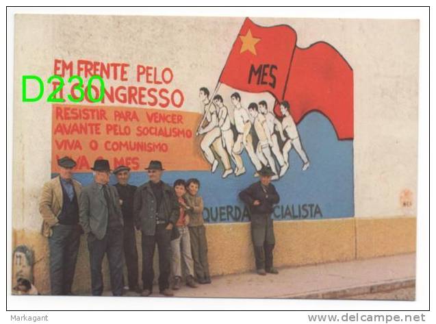 Albernoa - Pintura Mural Do MES - Movimento Da Esquerda Socialista - Caixa # 8 - Beja
