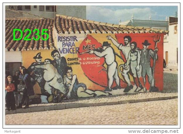 Serpa - Pintura Mural Do MES - Movimento Da Esquerda Socialista - Caixa # 8 - Beja