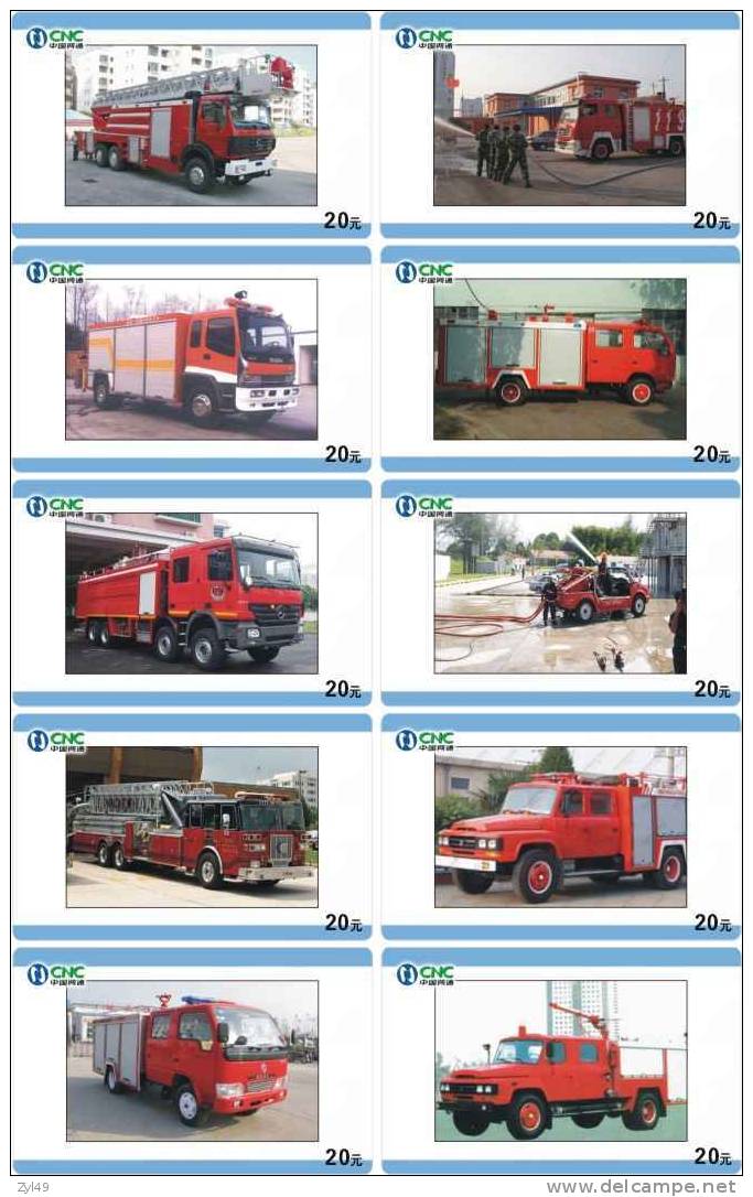 A04098 China Fire Engine 10pcs - Pompieri