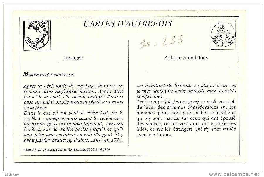 REPRODUCTION: En Auvergne, Une Noce De Chez Nous (10-235) - Noces