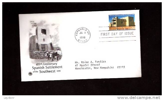 FDC 400th Anniversary Spanish Settlement Of The Southwest - Scott # 3220 - 1991-2000