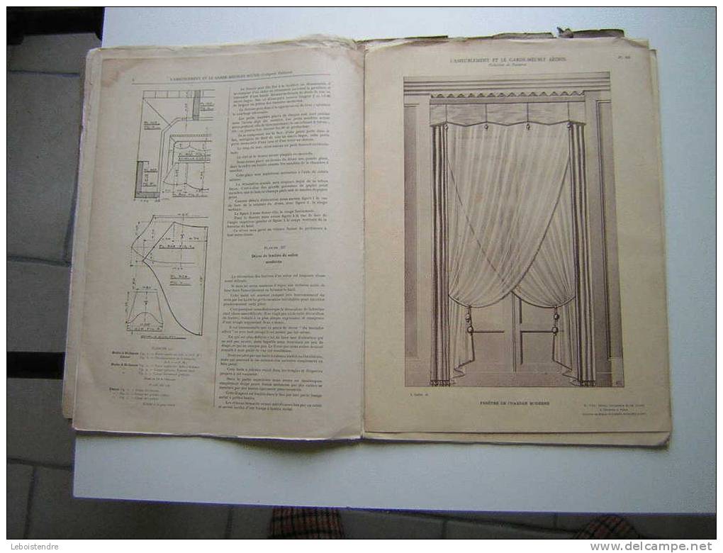 L´AMEUBLEMENT ET GARDE MEUBLE REUNIS-REVUE ARTISTIQUE ET TECHNIQUE DU MEUBLE /TENTURE ET DE LA DECORATION INTERIEUR-1928 - Innendekoration