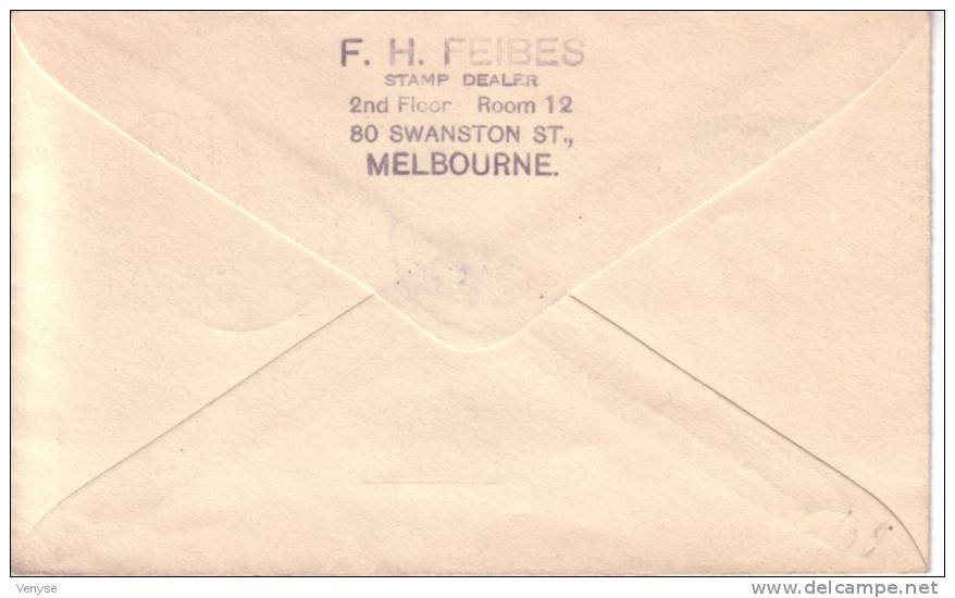 Lettre AUSTRALIE 1947 Voyagé From Melbourne To Palestine Jerusalem First Day Cover - Brieven En Documenten