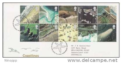 Great Britain-2002 Coastlines  FDC - 2001-2010 Decimal Issues