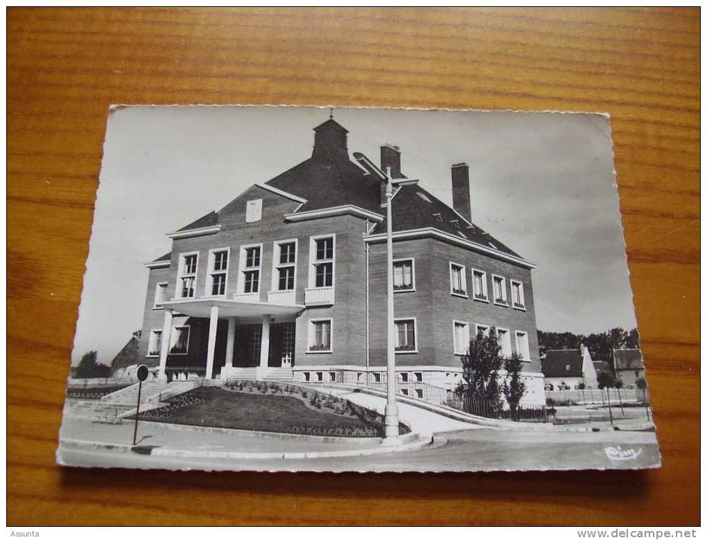 L´Hôtel De Ville (mairie) Carte Et Cachet Rosières En Santerre Dans La Somme  . 2 Scans - Rosieres En Santerre