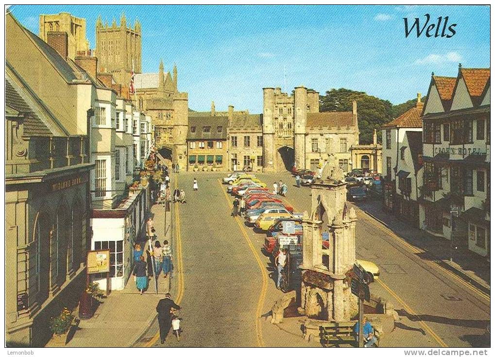 Britain United Kingdom - The Market Place, Wells Postcard [P1093] - Wells