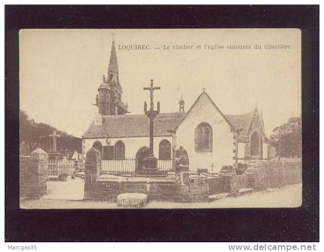 Locquirec Le Clocher & L'église Entourés Du Cimetière édit.tilly - Locquirec