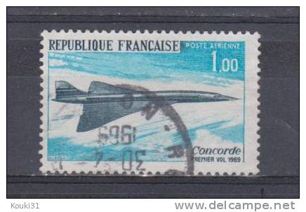 France YT PA 43 Obl : Concorde , Belle Oblitération - 1969 - 1960-.... Gebraucht