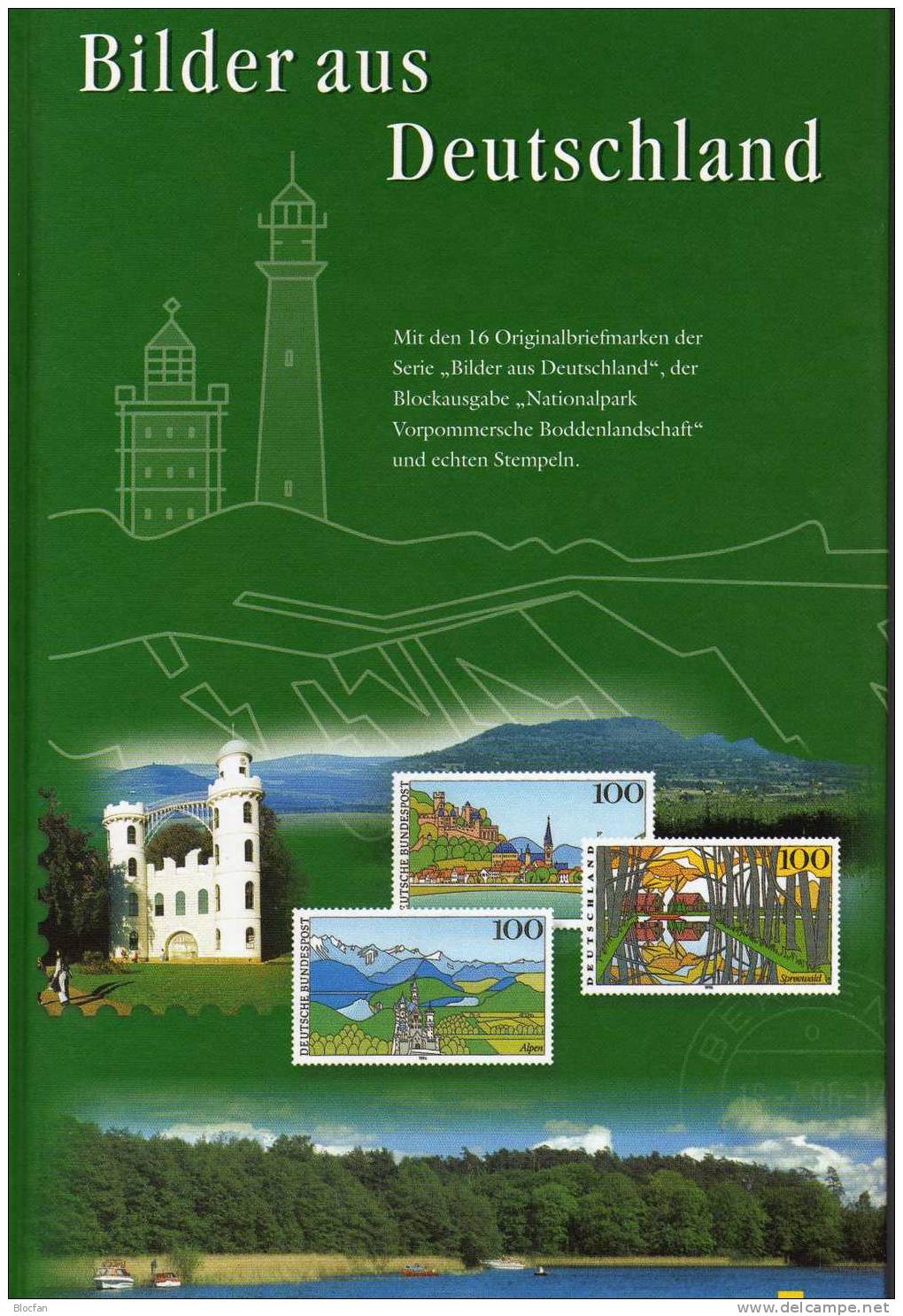 Buch Geschenk-Edition 1996 Bilder Aus Deutschland 5 Sets **/o 51€ Natur/Heimat Nature Landscape Stamps Book M/s Germany - Obj. 'Remember Of'