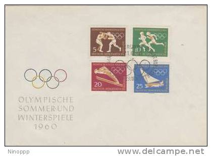 Germany DDR-1960 Rome Olympic Games FDC - Summer 1960: Rome
