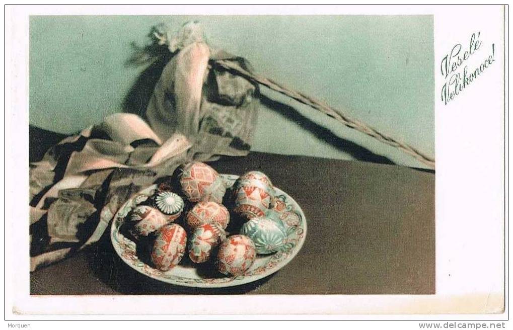 Post Card CHOCEN (Checoslovaquia)  1937. Huevos De Pascua - Lettres & Documents