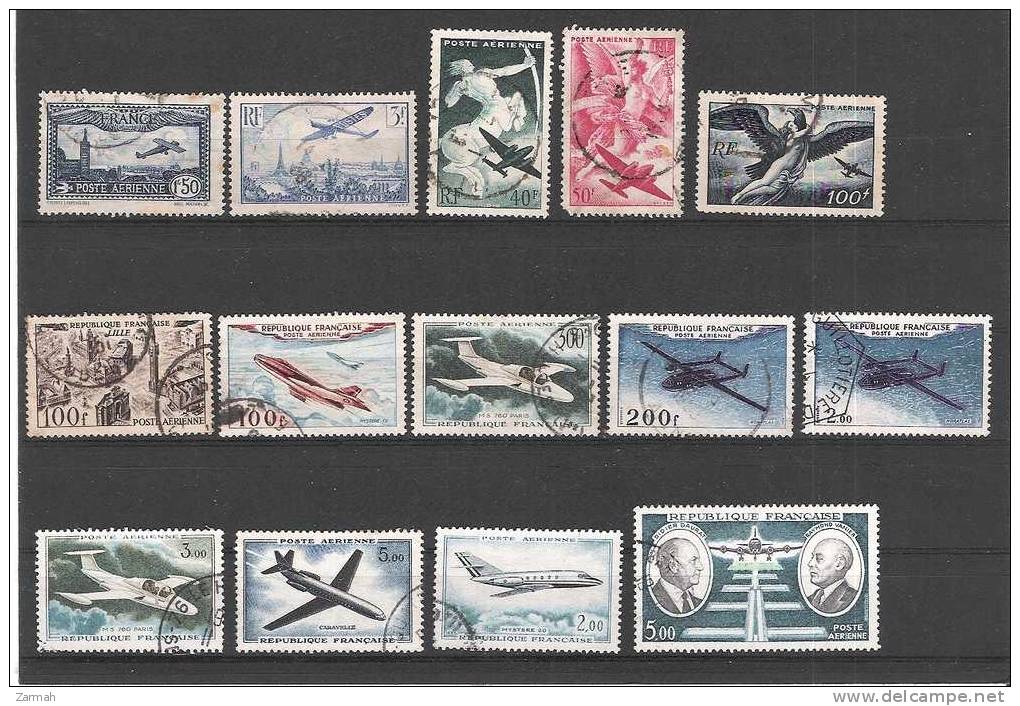 France Poste Aérienne Lot Oblitérés - 1960-.... Gebraucht