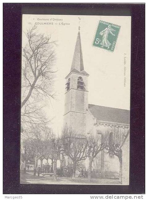 Environs D'orléans Coulmiers L'église édit.loddé N° 116 Animée  Belle Carte - Coulmiers