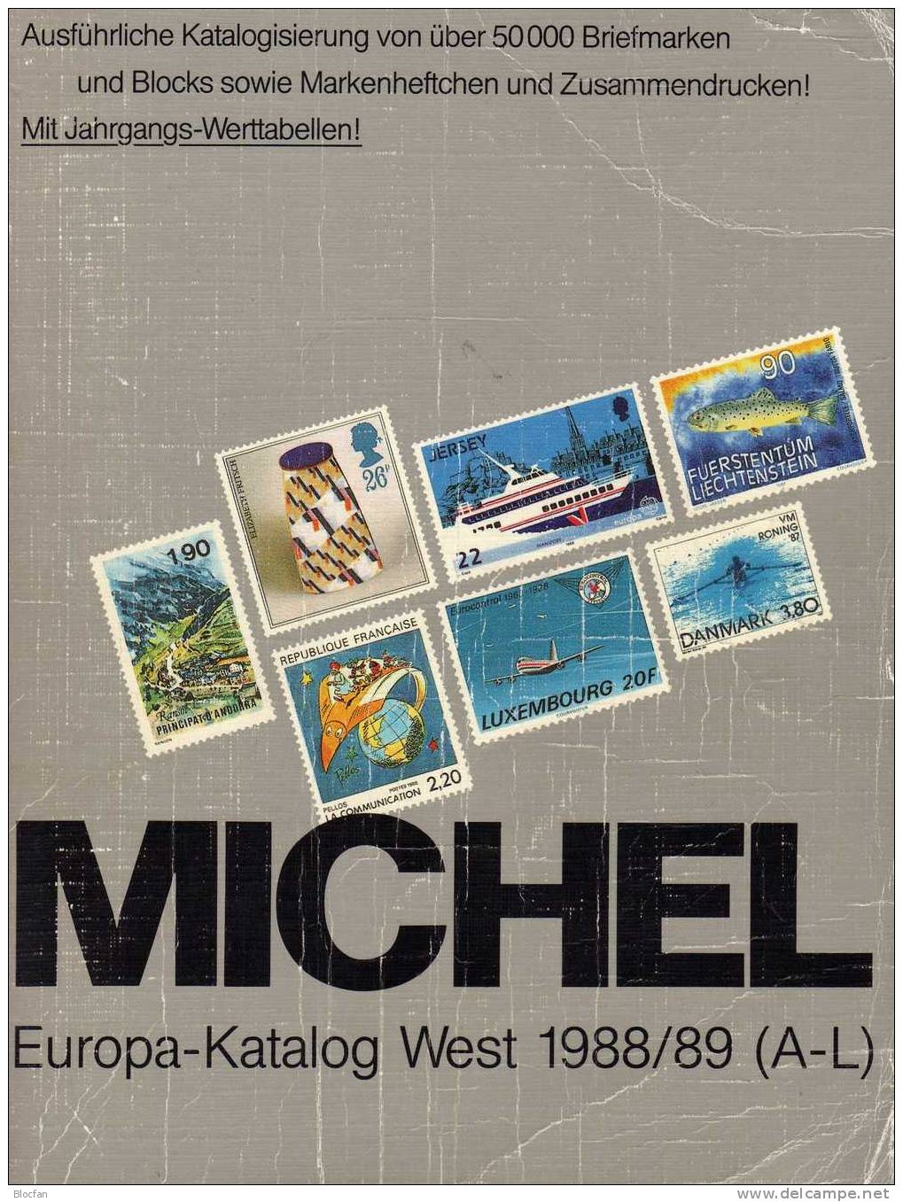 Europa West Band A-L Briefmarken Michel Katalog 1988 Antiquarisch 16€ - Autres & Non Classés