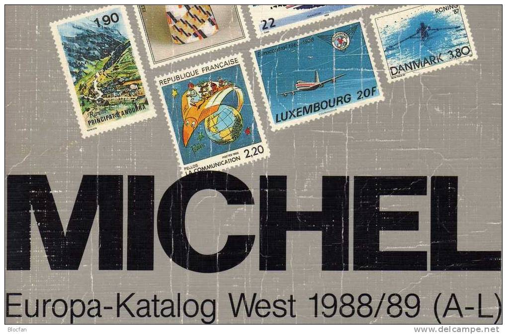 Europa West Band A-L Briefmarken Michel Katalog 1988 Antiquarisch 16€ - Altri & Non Classificati