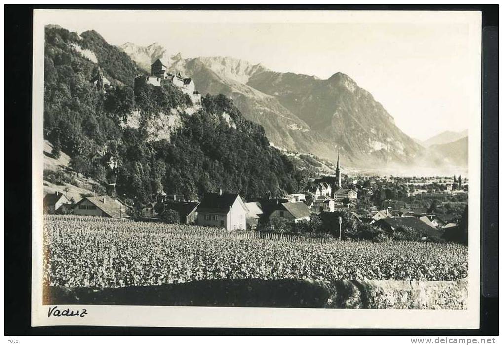 REAL PHOTO POSTCARD VADUZ Liechtenstein  CARTE POSTALE - Liechtenstein