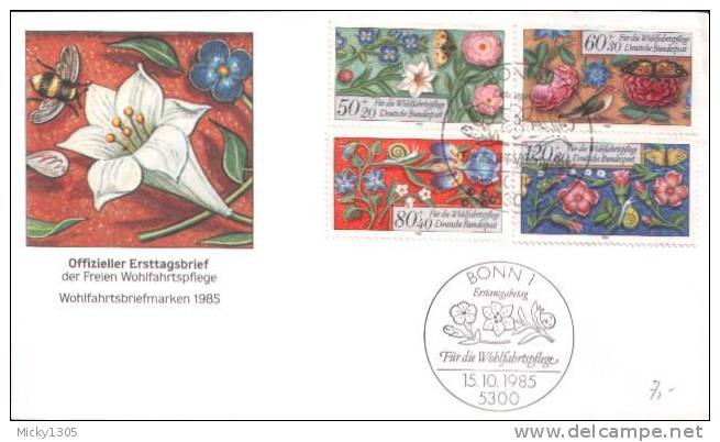 Germany  - FDC Mi-Nr 1259/1262 (u181)- - 1981-1990