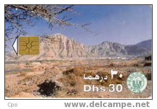 # UAE 10 Mountain 30 Gem 01.95  Tres Bon Etat - Emirats Arabes Unis