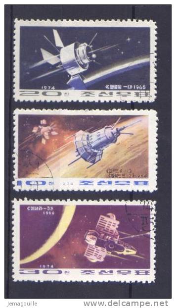 ESPACE - 1974 - Lot De 3 Timbres * - Collections