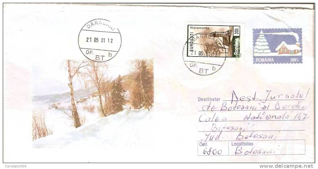 Romania / Postal Stationery / Cancellation DARABANI - Natur