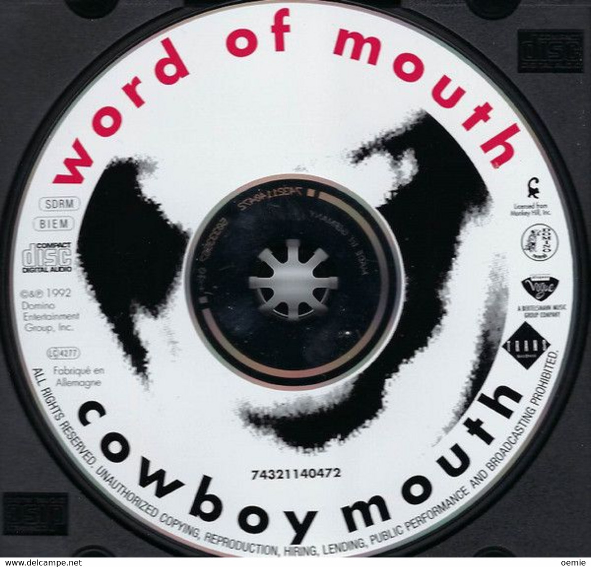 Cowboy  Mouth  °°°°°°°   Wordd Of Mounth  Cd - Country & Folk