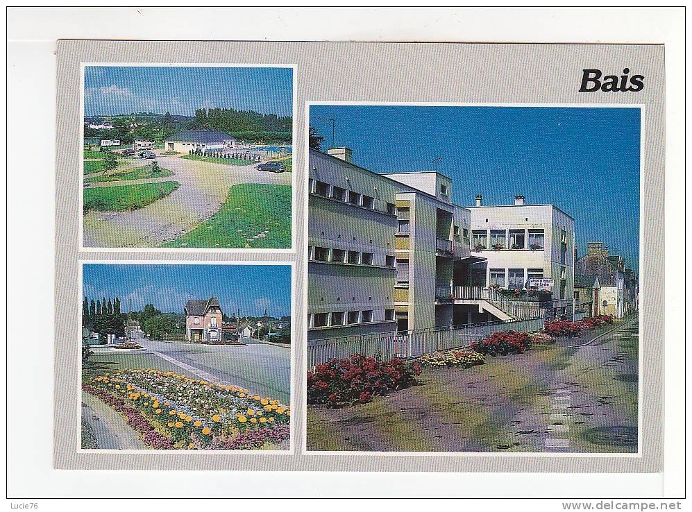 BAIS - 3 Vues  : La Maison De Retraite - La Piscine - Route Evron - Bais